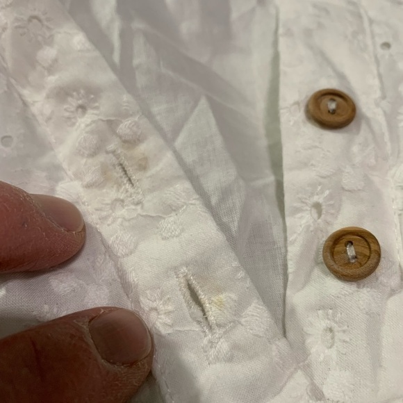 ZARA NWT WOMAN MIDI RUFFLED COMBINED PERFORATED EMBROIDERY DRESS Size Large - Picture 8 of 12